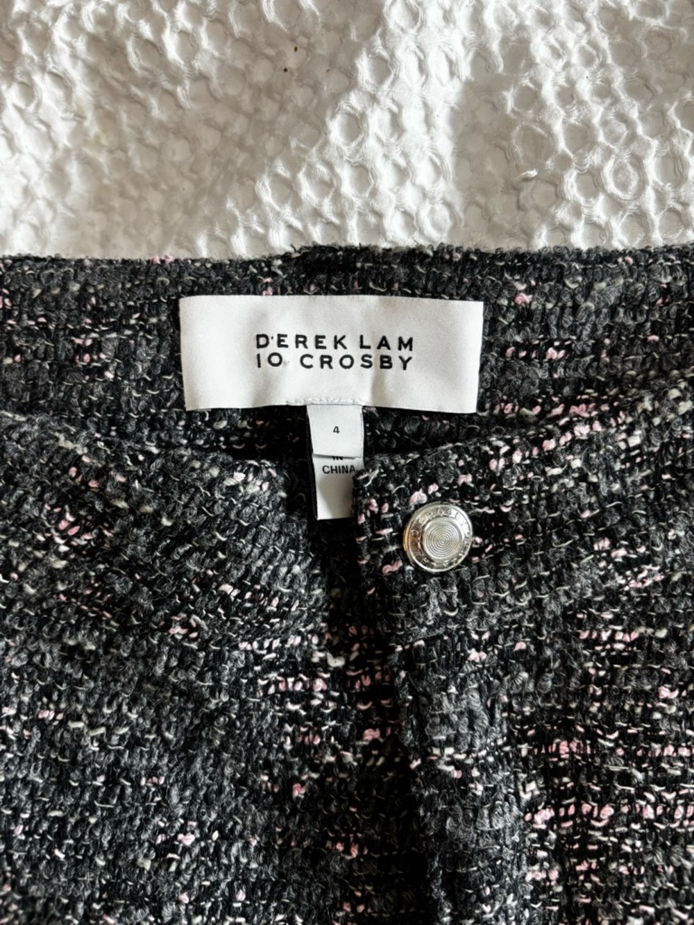 Derek Lam Tweed Mini Skirt womens size 4